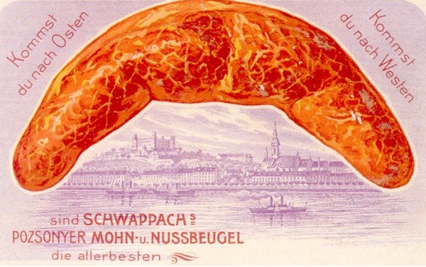 Reklamná pohľadnica, okolo roku 1910. Zdroj: Július Cmorej.