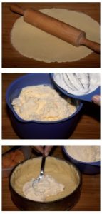 postup broskyňovo-tvarohový koláč