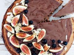 čokoládový cheesecake s figami