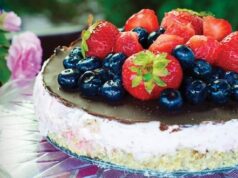 jahodová tortička s mascarpone