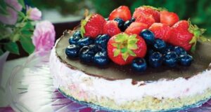 jahodová tortička s mascarpone