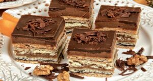 orechovo-čokoládové rezy