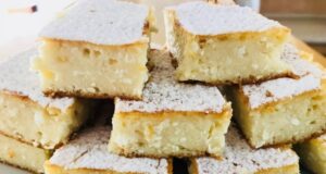 jednoduchý a jemný tvarohový koláč