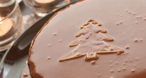 sviatočná čokoládová torta