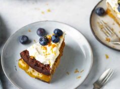 pomarančovo-čučoriedková torta