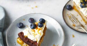 pomarančovo-čučoriedková torta