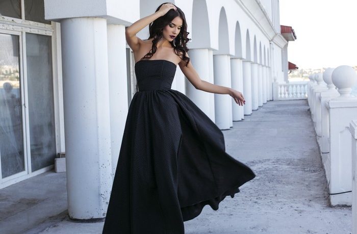 čierna farba šaty