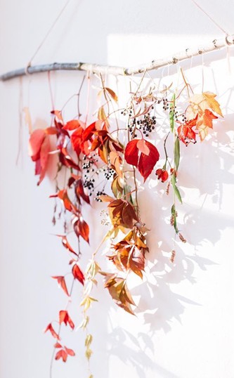 jesenné dekorácie - listy zo stromu
