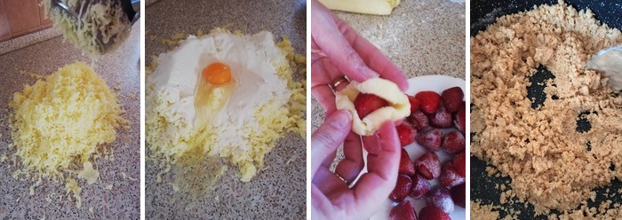 recept postup jahodové gule
