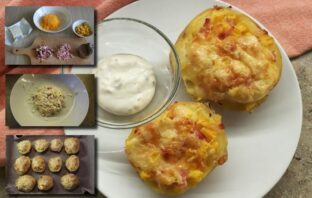 3 recepty na zapekané plnené zemiaky