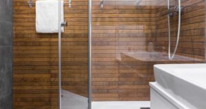 sprchovací kút na chalupe