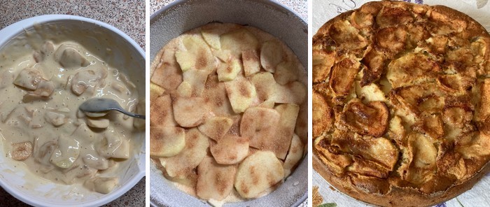 postup recept na jablkový koláčik