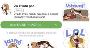 sloboda zvierat viber nálepky