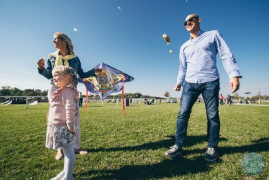 šarkaniáda na zámku Schloss Hof