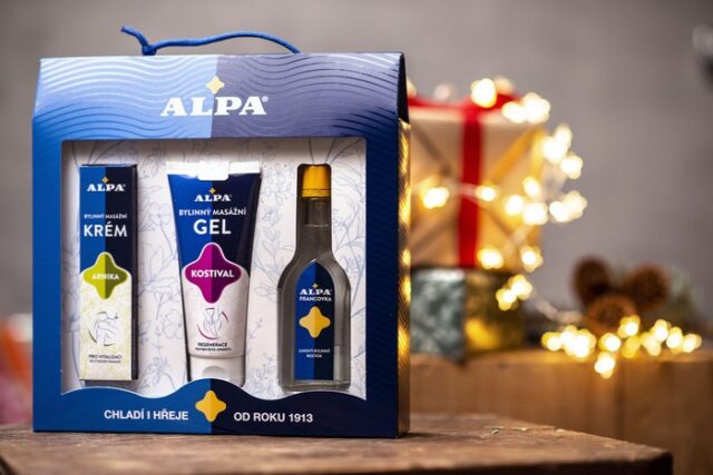 darčekové balenie alpa pre starých rodičov