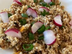 recept na opekaný tempeh s bulgurom