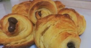 recept na croissant plnený čokoládou