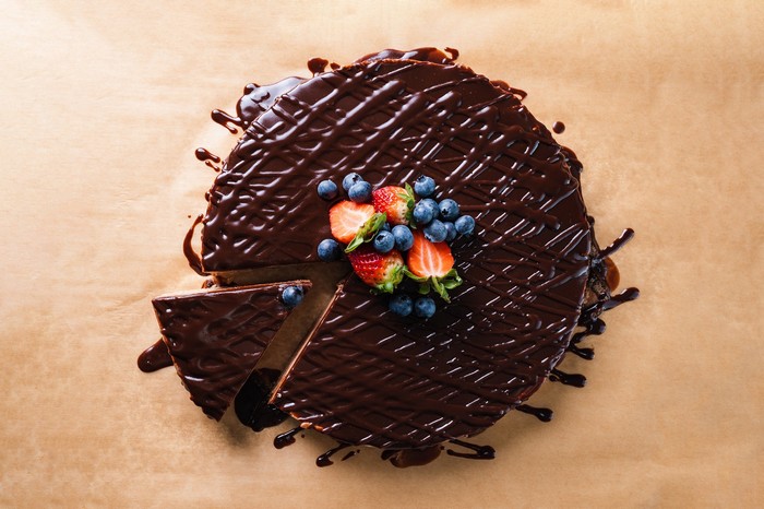 Čokoládový nepečený cheesecake