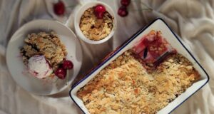 čerešňové crumble recept