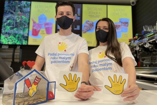 Ručičky výťažok do detských nemocníc