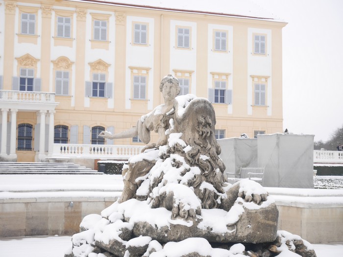  krásy zimy na zámku Schloss Hof