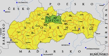 mapa liptov