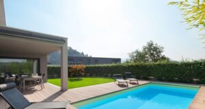 zábava v rodinnom bazéne