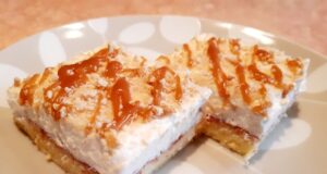 RECEPT na lahodné mascarpone kocky s karamelovým topingom