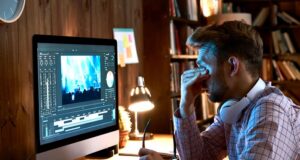 sedenie za počítačom a poškodenie zraku