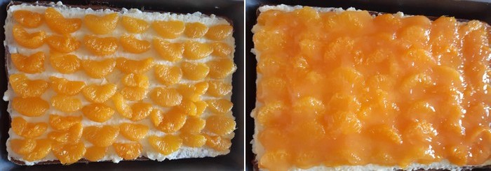 tvarohové rezy s mandarínkovým želé recept