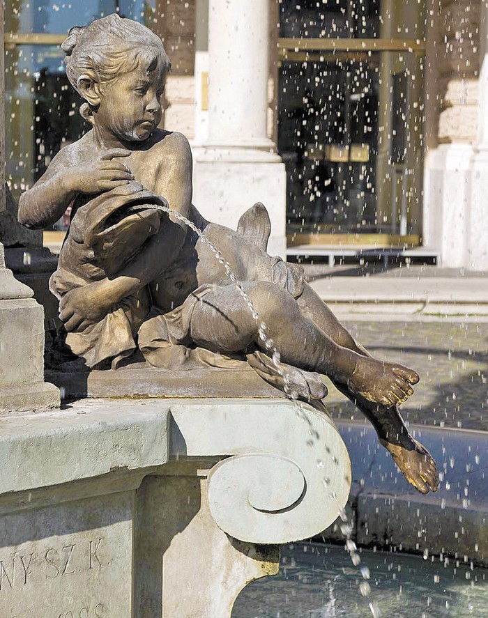 bratislavské fontány Ganymedova fontána